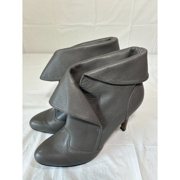 Report Boston Grey Leather Boots Size 8.5 US - Picture 5 of 13